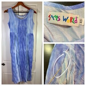 Jam's World Hawaiian Maxi Dress Womens XS Sundress Hawaii Beachy VTG FLAWS‎
